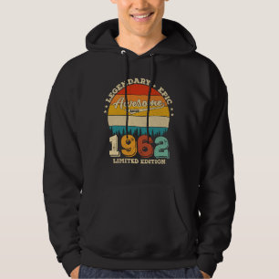 Sudadera 60 años de edad increíble desde 1962 regalo de cum