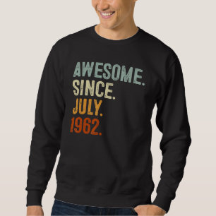 Sudadera 60 años de edad increíble desde julio de 1962 60º 