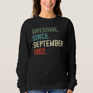 Sudadera 60 años de edad increíble desde septiembre de 1962