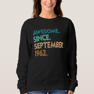 Sudadera 60 años de edad increíble desde septiembre de 1962