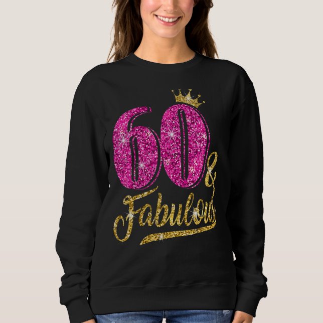 Sudadera 60 años de edad y fabuloso 60 años de Cro Rosado (Anverso)