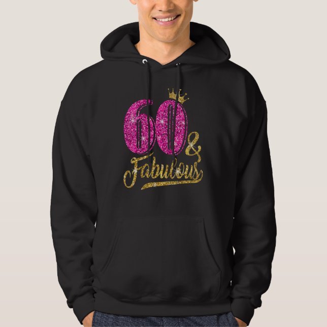 Sudadera 60 años de edad y fabuloso 60 años de Cro Rosado (Anverso)