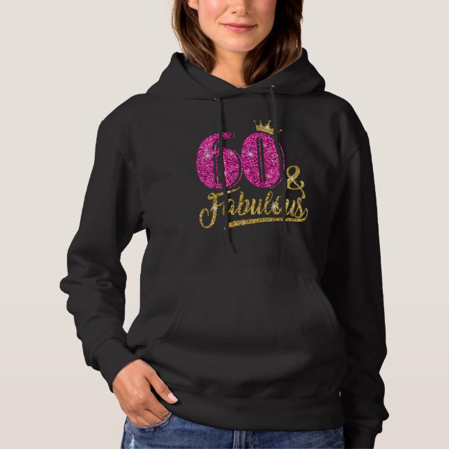 Sudadera 60 años de edad y fabuloso 60 años de Cro Rosado (Anverso)