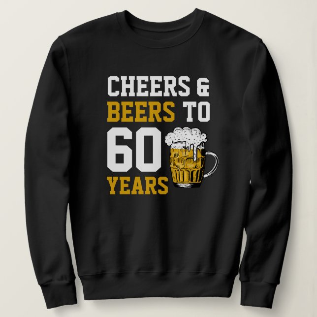 Sudadera 60 años de vigilia y cerveza a 60 años (Anverso del diseño)