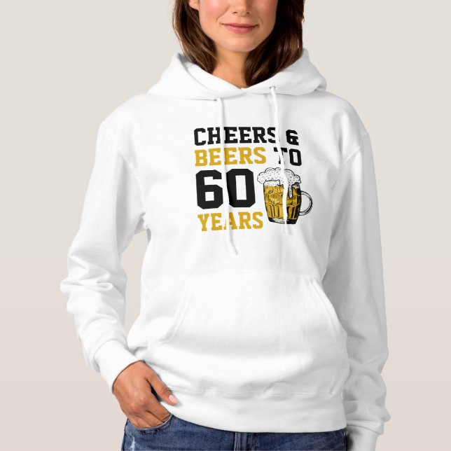 Sudadera 60 años de vigilia y cerveza a 60 años (Anverso)