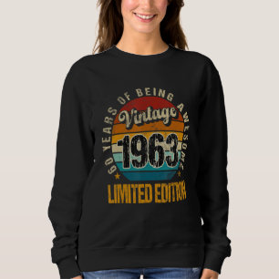 Sudadera 60 años Vintage 1963 60ª fiesta de cumpleaños