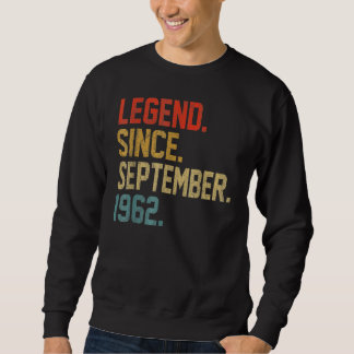 Sudadera 60 Years Old  Legend Since September 1962 60th Bir