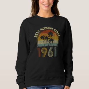 Sudadera 61° Aniversario Boda De Su Mejor Esposo Sinc