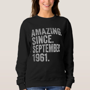 Sudadera 61 años de edad 61 años asombroso desde setiembre