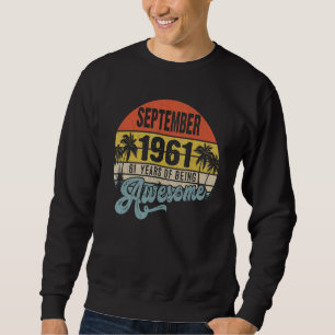 Sudadera 61 años de edad increíble desde septiembre de 1961