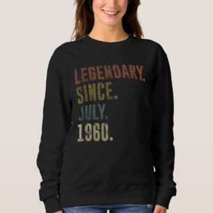 Sudadera 62.ª legendaria vintage desde julio de 1960