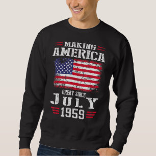 Sudadera 62.º cumpleaños haciendo grande a Estados Unidos d