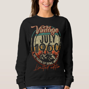 Sudadera 62 Años De Ser Una Vintage Increíble Julio 1960