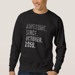 Sudadera 63.ª cosecha de cumpleaños desde octubre de 1959
