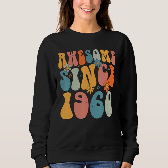 Sudadera 63.º cumpleaños increíble desde 1960 Retiro de 63  (Anverso)