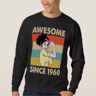 Sudadera 63 años asombroso desde 1960 63 cumpleaños