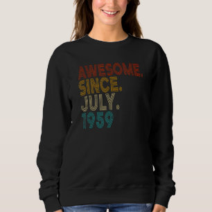 Sudadera 63 años increíble desde julio de 1959 cumpleaños 6