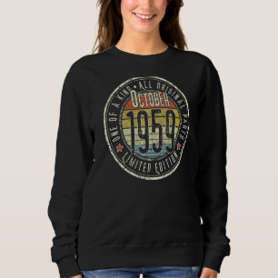 Sudadera 63 años Octubre 1959 63 cumpleaños