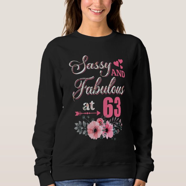 Sudadera 63 Elegante Y Fabuloso 63° Flo De Floral (Anverso)