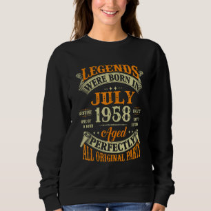 Sudadera 64º Cumpleaños De Leyendas Nacido En Julio De 1958