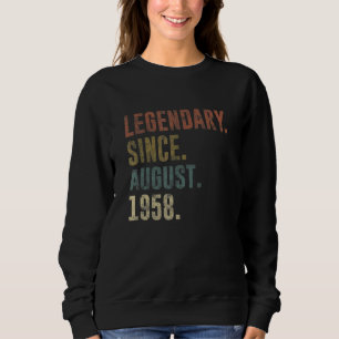 Sudadera 64.ª legendaria vintage desde agosto de 1958
