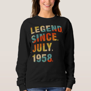 Sudadera 64.ª leyenda de 64 años desde julio de 1958