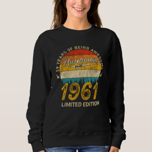 Sudadera 64 años de edad 1961 Regalo retro asombroso de cum
