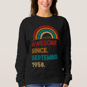 Sudadera 64 años de edad increíble desde septiembre de 1958