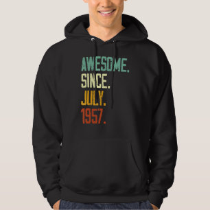 Sudadera 65º cumpleaños increíble desde julio de 1957