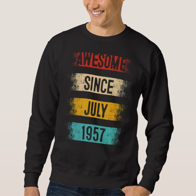 Sudadera 65 años de edad increíble desde julio de 1957 (Anverso)