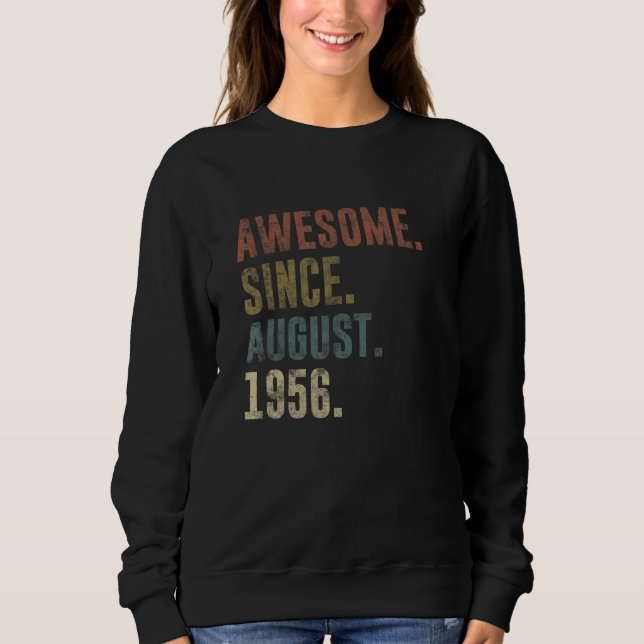 Sudadera 66.ª cosecha de cumpleaños desde agosto de 1956 (Anverso)