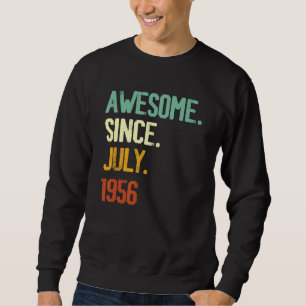 Sudadera 66.º cumpleaños increíble desde julio de 1956