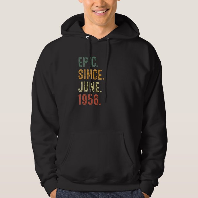 Sudadera 66 años de edad Decoraciones de cumpleaños épicas  (Anverso)