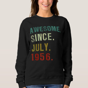 Sudadera 66 años de edad increíble desde julio de 1956 66º 