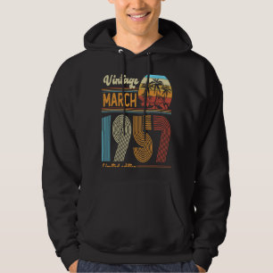 Sudadera 66 Años Vintage Marzo 1957 Mujeres Me