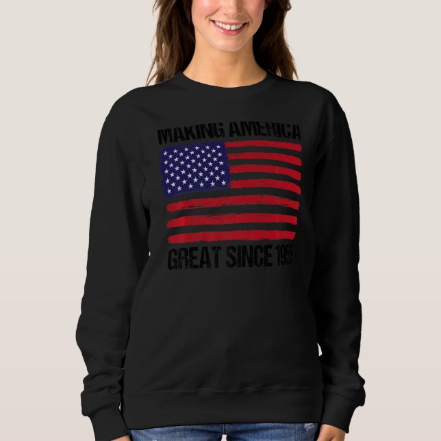 Sudadera 67.º cumpleaños haciendo grande a Estados Unidos d (Anverso)