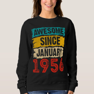 Sudadera 67 años de edad increíble desde enero de 1956 67º