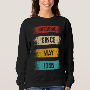 Sudadera 67 años de edad increíble desde mayo de 1955 67º c
