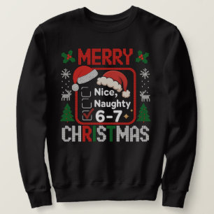 Sudadera 67 Meme Divertido Navidad Bueno Malo Seis Siete 6 