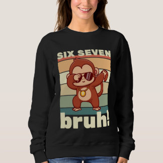 Sudadera 67 Meme Funny Six Seven Bruh Kids Boys Girls Dabbi