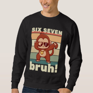 Sudadera 67 Meme Funny Six Seven Bruh Kids Boys Girls Dabbi