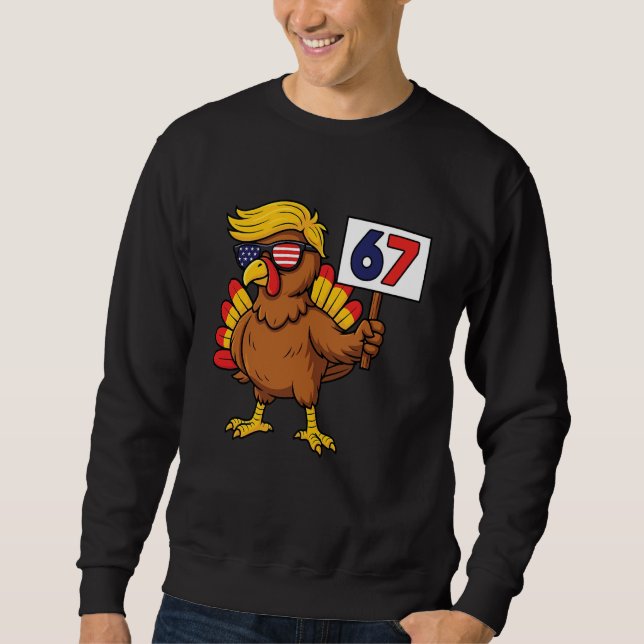 Sudadera 67 Meme Thanksgiving Turkey Day Six Seven Funny Tr (Anverso)