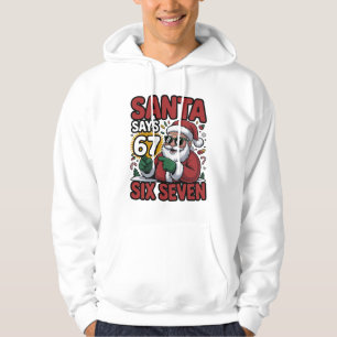 Sudadera 67 Seis Siete Meme Divertido de Navidad Santa
