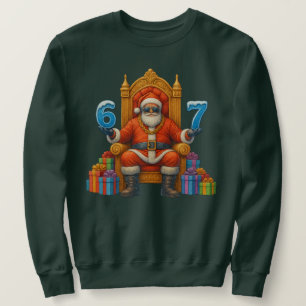 Sudadera 67 Six Seven Bruh Santa Personalizado - Nombre Per