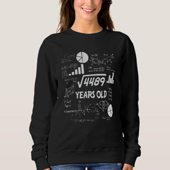 Sudadera 67 Years Old Bday Math Teacher 67th Birthday Gift (Anverso)