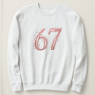 Sudadera 67th Romantic Heart Number Valentine's