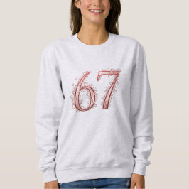 Sudadera 67th Romantic Heart Number Valentine's