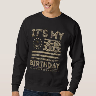 Sudadera 68.º cumpleaños Sailor American Nautical Sailing B