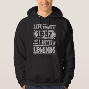 Sudadera 68 Años De Edad 1957 Nacimiento De Leyenda 68º Cum