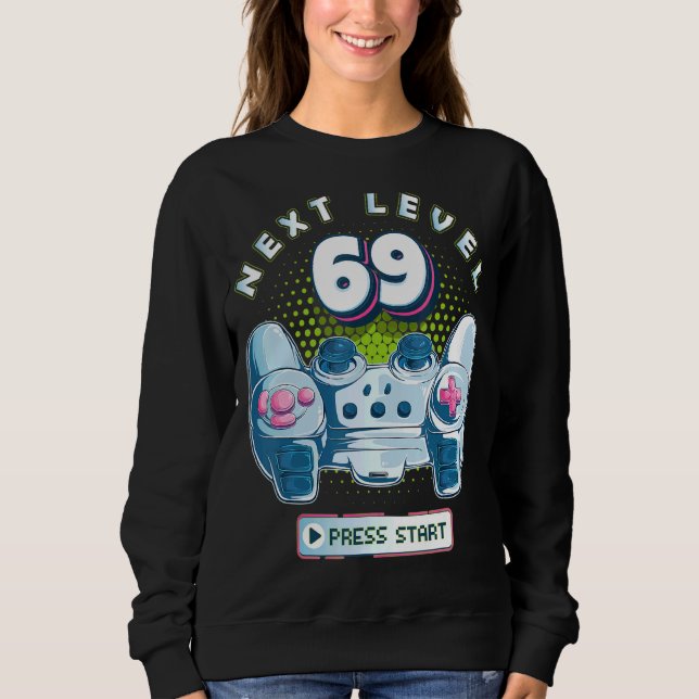 Sudadera 69 Birthday Gamer Next Level 69 Gaming Controller (Anverso)